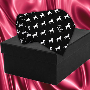 Pit Bull Dogs Patroon Monogrammed Dierenarts Stropdas