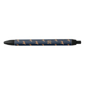 Pit Bull Dogs Pattern Monogramed Zwarte Inkt Pen (Voorkant)