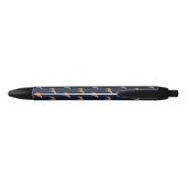 Pit Bull Dogs Pattern Monogramed Zwarte Inkt Pen (Achterkant)
