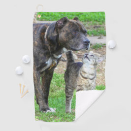 Pit Bull en Cat Golfhanddoek