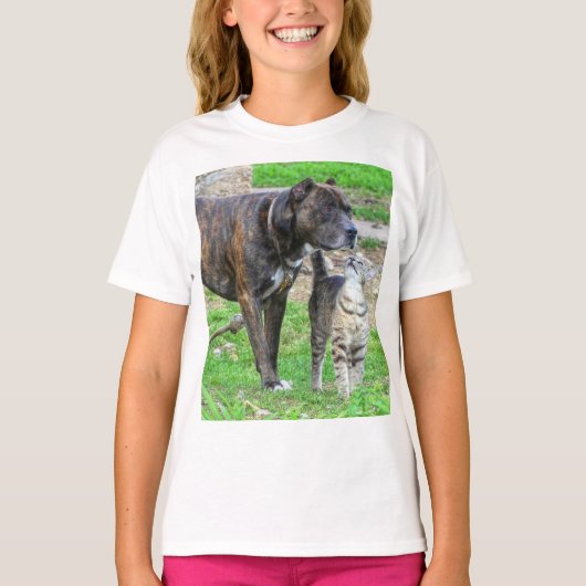 Pit Bull en Cat T-shirt (Voorkant)