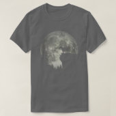 Pit bull en Moon Halloween T-shirt (Design voorkant)
