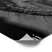 Pit Bull Eyes. In zwart-wit en kleur Poster (Hoek)