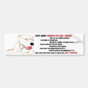Pit Bull Facts Bumpersticker