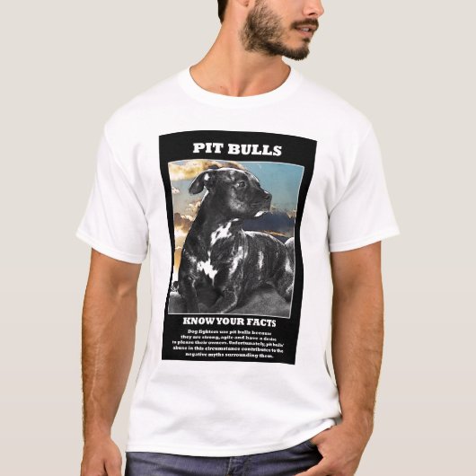 Pit Bull-feiten T-shirt (Voorkant)