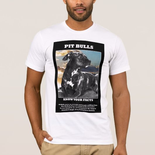 Pit Bull-feiten T-shirt (Voorkant)