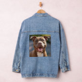 Pit Bull-foto toevoegen aanpassen Denim Jacket (Hangar)