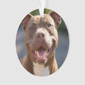 Pit Bull-foto toevoegen aanpassen Ornament (voorkant)