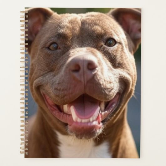 Pit Bull-foto toevoegen aanpassen Planner (Voorkant)