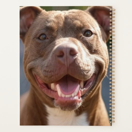 Pit Bull-foto toevoegen aanpassen Planner (Achterkant)