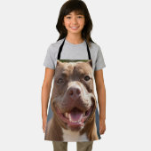 Pit Bull-foto toevoegen aanpassen Schort (Insitu)