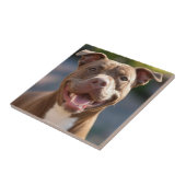 Pit Bull-foto toevoegen aanpassen Tegeltje (Zijkant)
