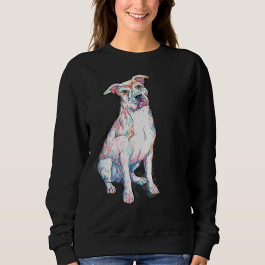 Pit Bull gekleurd Trui (Voorkant)