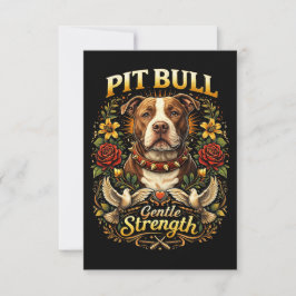Pit Bull: Gentle Strength Bedankkaart
