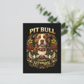 Pit Bull: Gentle Strength Briefkaart (Staand voorkant)