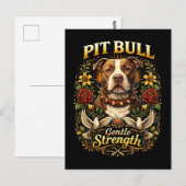 Pit Bull: Gentle Strength Briefkaart (Voorkant / Achterkant)