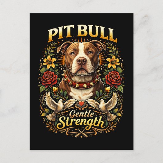 Pit Bull: Gentle Strength Briefkaart (Voorkant)