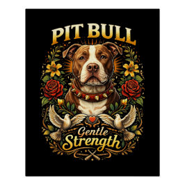 Pit Bull: Gentle Strength Perfect Poster