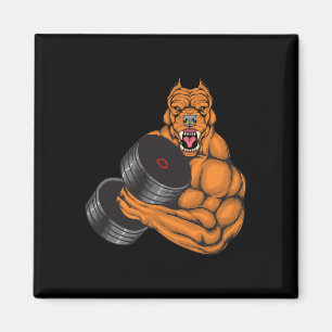 Pit Bull Gym Fitness - Weightlift Dadlift Body Magneet