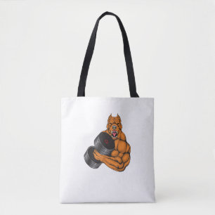 Pit Bull Gym Fitness - Weightlift Dadlift Body Tote Bag