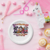 Pit Bull Halloween Thanksgiving Kerstklassieker Papieren Bordje (Feest)