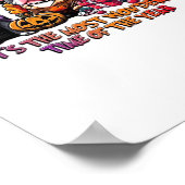 Pit Bull Halloween Thanksgiving Kerstklassieker Poster (Hoek)