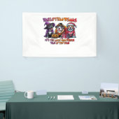 Pit Bull Halloween Thanksgiving Kerstklassieker Spandoek (Beurs)