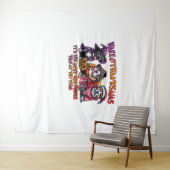 Pit Bull Halloween Thanksgiving Kerstklassieker Wandkleed (In Situ (horizontaal))