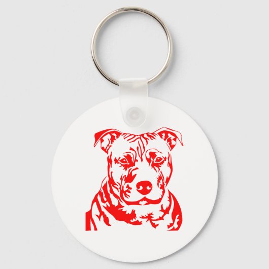 PIT BULL HEAD SLEUTELHANGER (Voorkant)