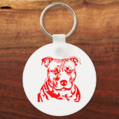PIT BULL HEAD SLEUTELHANGER (Voorkant)
