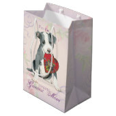 Pit Bull Heart Mam Medium Cadeauzakje (Achterkant Gekanteld)