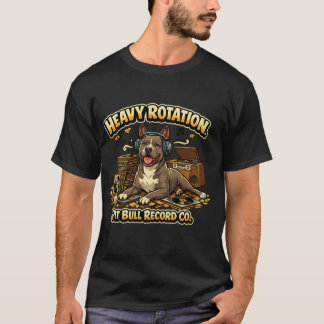 Pit Bull Heavy Rotation Grappige Hond Liefhebber T-shirt