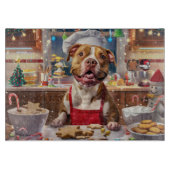 Pit Bull Holiday Baking: Feestelijke Kerst Snijplank (Voorkant)