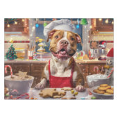 Pit Bull Holiday Baking: Feestelijke Kerst Tafelkleed (Voorkant (Horizontaal))