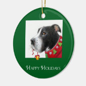 Pit Bull Holiday Ornament (Links)