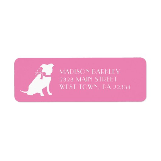 Pit Bull-hond Puppy Pitbull Label (Voorkant)