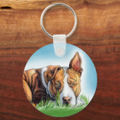 Pit Bull hoort je Sleutelhanger (Voorkant)