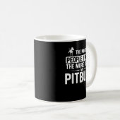 Pit Bull - Ik hou van Tattoo Moederdag T- Koffiemok (Voorkant rechts)