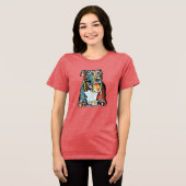 Pit Bull in Kleuren Tri-Blend Shirt (Voorkant volledig)
