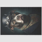 Pit Bull in pak en Pet 2 Decoupage papier (Voorkant)