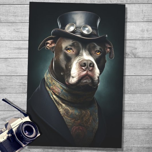 Pit Bull in pak en Pet 2 Decoupage papier