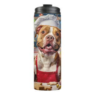 Pit Bull Kerstbakken: Festive Kerst  Thermosbeker