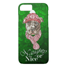 Pit Bull-kerstdraagtas met iPhone iPhone 8/7 Hoesje
