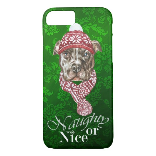 Pit Bull-kerstdraagtas met iPhone Case-Mate iPhone Case (Achterkant)