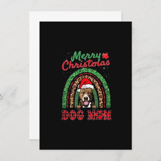 Pit Bull Kerstkerstkerstkerstkerstkerstkerstman Ha Kaart (Voorkant / Achterkant)