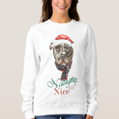 Pit Bull kerstshirt Trui (Voorkant)