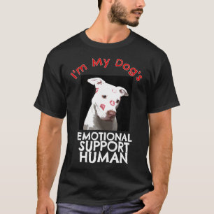 Pit Bull Kisses Hond Emotionele Ondersteuning Huma T-shirt