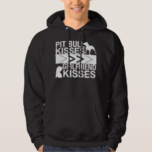 Pit Bull Kisses is groter dan Vriendin Kisses Hoodie