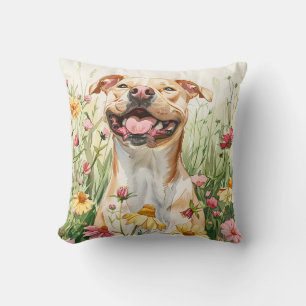 Pit Bull-kussensloop – Aquarel Kussen