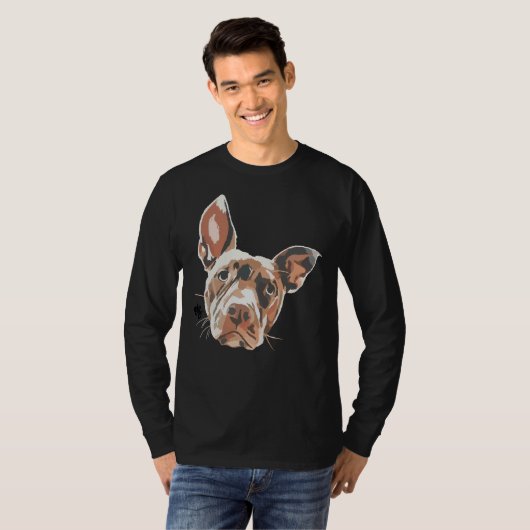 Pit Bull Lab Mix Hond T-shirt (Voorkant volledig)